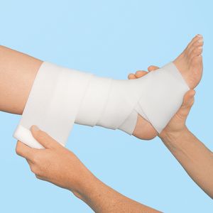 CompriFoam, επίδεσμος από αφρό – σε χρήση