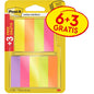 Μια συσκευασία 3M Deutschland GmbH Post-it® Page Marker, 15x50mm, σε διάφορα χρώματα. Κάθε συσκευασία περιέχει 6 μπλοκ συν 3 δωρεάν (100 φύλλα το καθένα), πιστοποιημένο από PEFC - ιδανικό για την επισήμανση κειμένου και σελίδων. Ετικέτα προώθησης: "6+3 ΔΩΡΕΑΝ / +3 ΔΩΡΕΑΝ/ΔΩΡΕΑΝ".