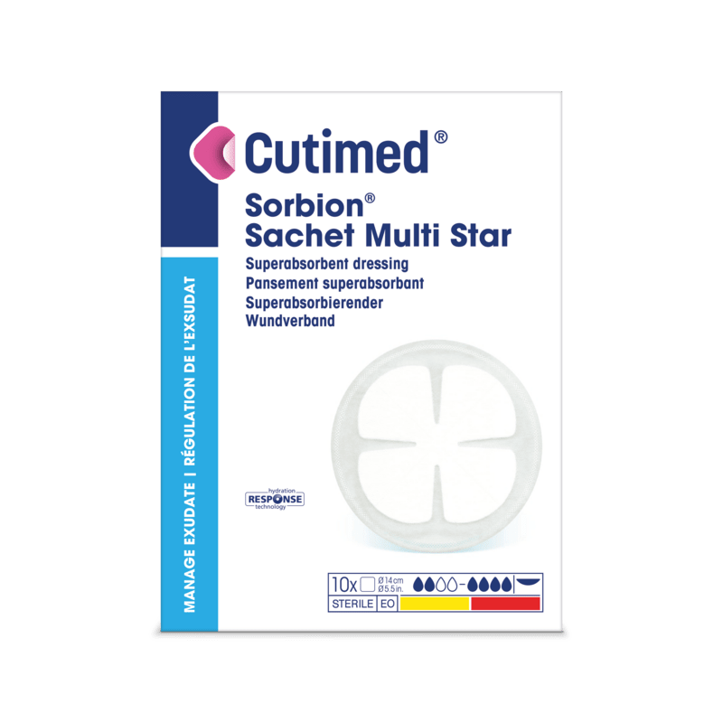 Cutimed Sorbion Sachet Multi Star, επίθεμα τραύματος