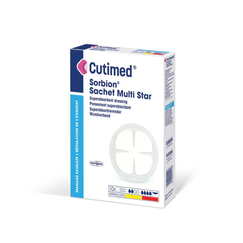 Cutimed Sorbion Sachet Multi Star, επίθεμα τραύματος