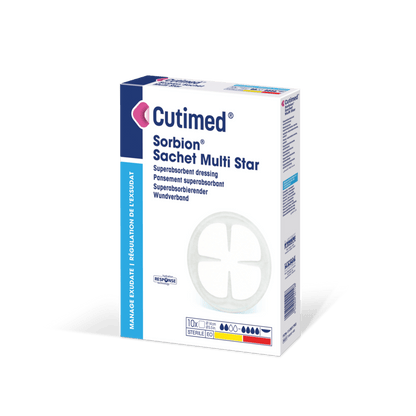 Cutimed Sorbion Sachet Multi Star, επίθεμα τραύματος