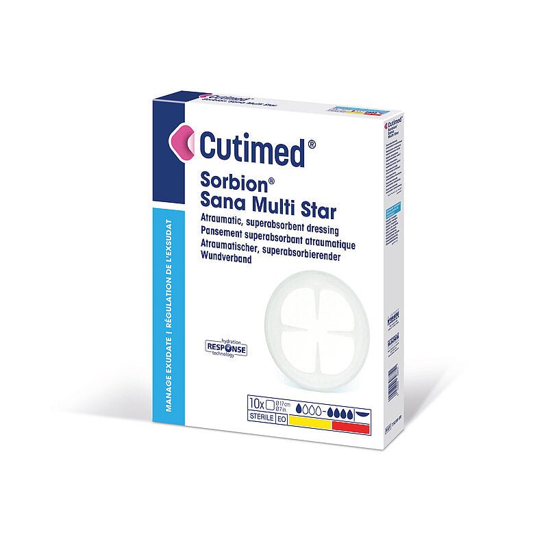 Cutimed Sorbion Sana Multi Star, επίθεμα πληγών