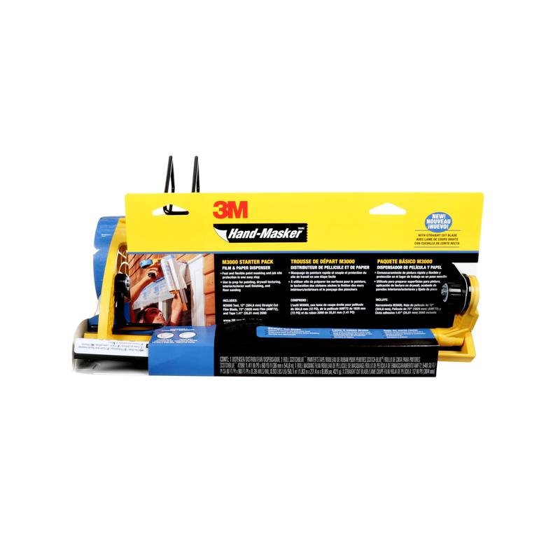 Σετ 3M™ Hand-Masker™ με προσυναρμολογημένη μεμβράνη κάλυψης και ταινία κάλυψης M3000-PAK-WE | Συσκευασία (1 τεμάχιο)