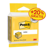 Post-it® Notes Cubes, Ultra Colors, 76mm x 76mm, 20% Δωρεάν Προσφορά, 390 φύλλα/Μπλοκ, 1 Pad/Pack, 100% PEFC, SGSCH-PEFC-COC-110078 | Συσκευασία (1 σετ)
