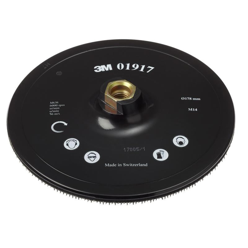 3M™ αυτοκόλλητη πλάκα στήριξης DH-AC χωρίς κεντράρισμα, 115 mm, βάση M14 | Συσκευασία (1 τεμάχιο)