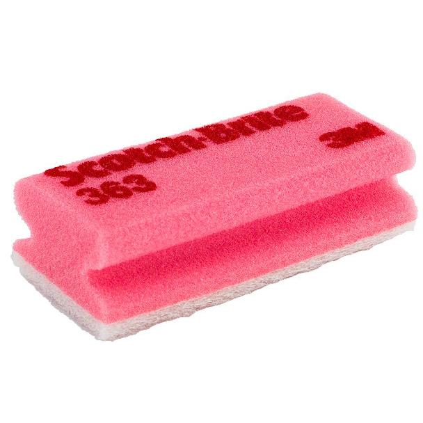 Scotch-Brite™ Sponge 363, Ροζ/Λευκό, 70mm x 150mm, 10/Συσκευασία | Κουτί (10 πακέτα)