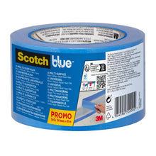 Ταινία κάλυψης ScotchBlue™ Multi-Surface Painter's masking, 24mm x 41m, 3 ρολά/συσκευασία, 100% PEFC, SGSCH-PEFC-COC-110078 | Συσκευασία (3 ρολά)